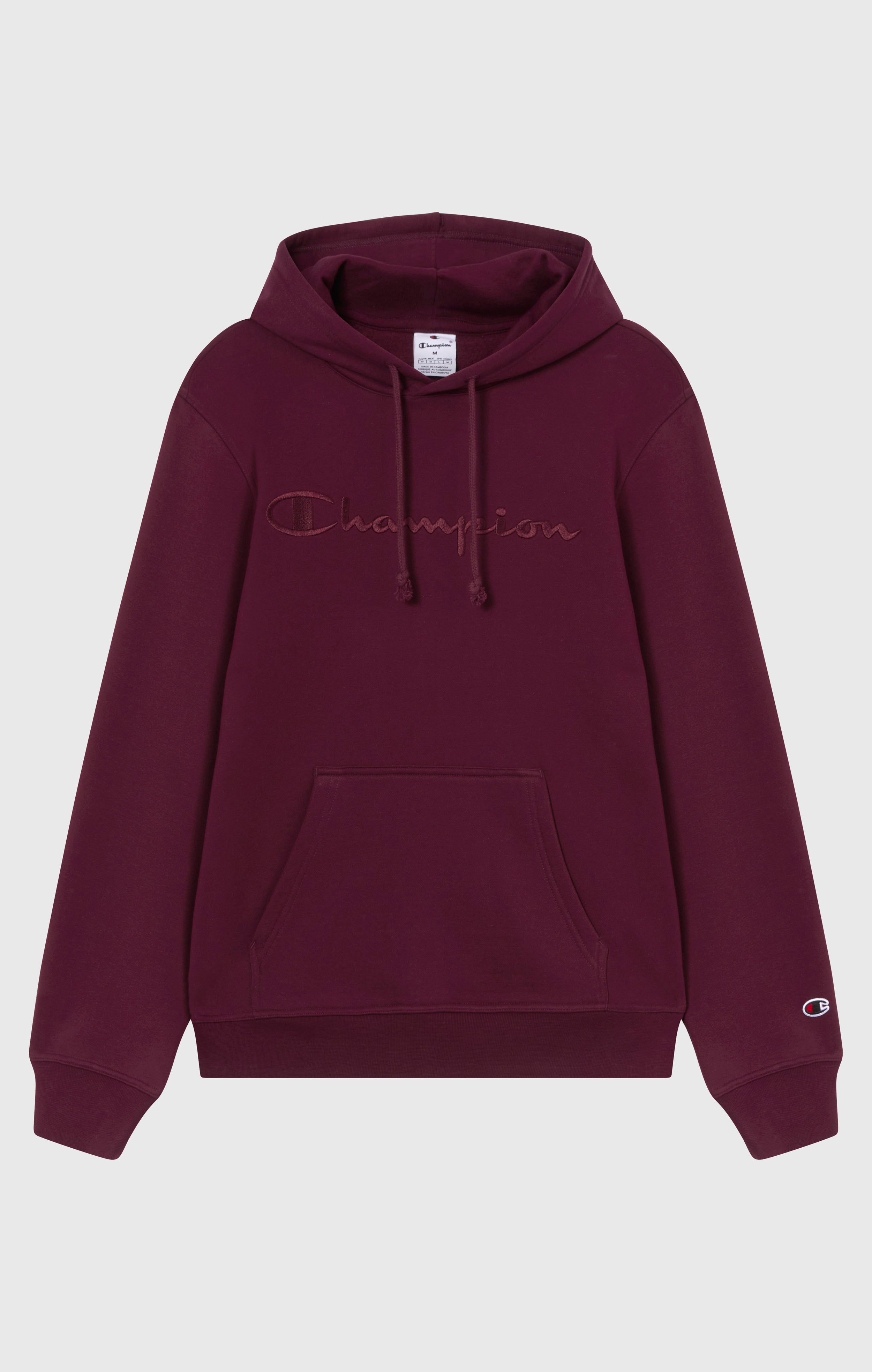 Sweat Homme à Capuche avec Doublure Polaire et Grand Logo Brodé Icons