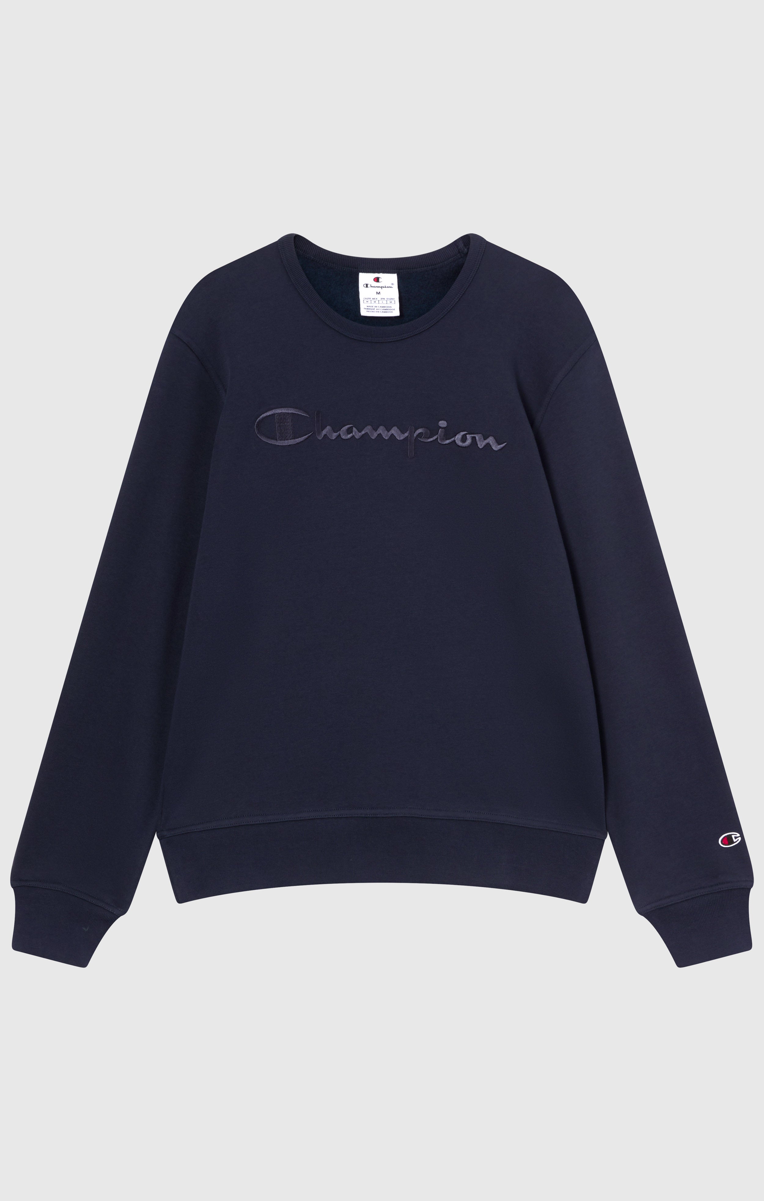 Herren Fleece-Sweatshirt mit Großem Gesticktem Logo Icons