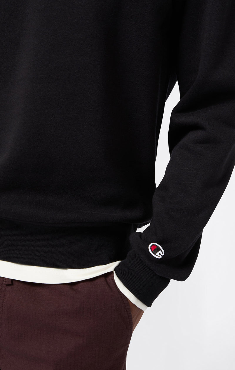 Herren Fleece-Sweatshirt mit Großem Gesticktem Logo Icons