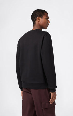 Herren Fleece-Sweatshirt mit Großem Gesticktem Logo Icons