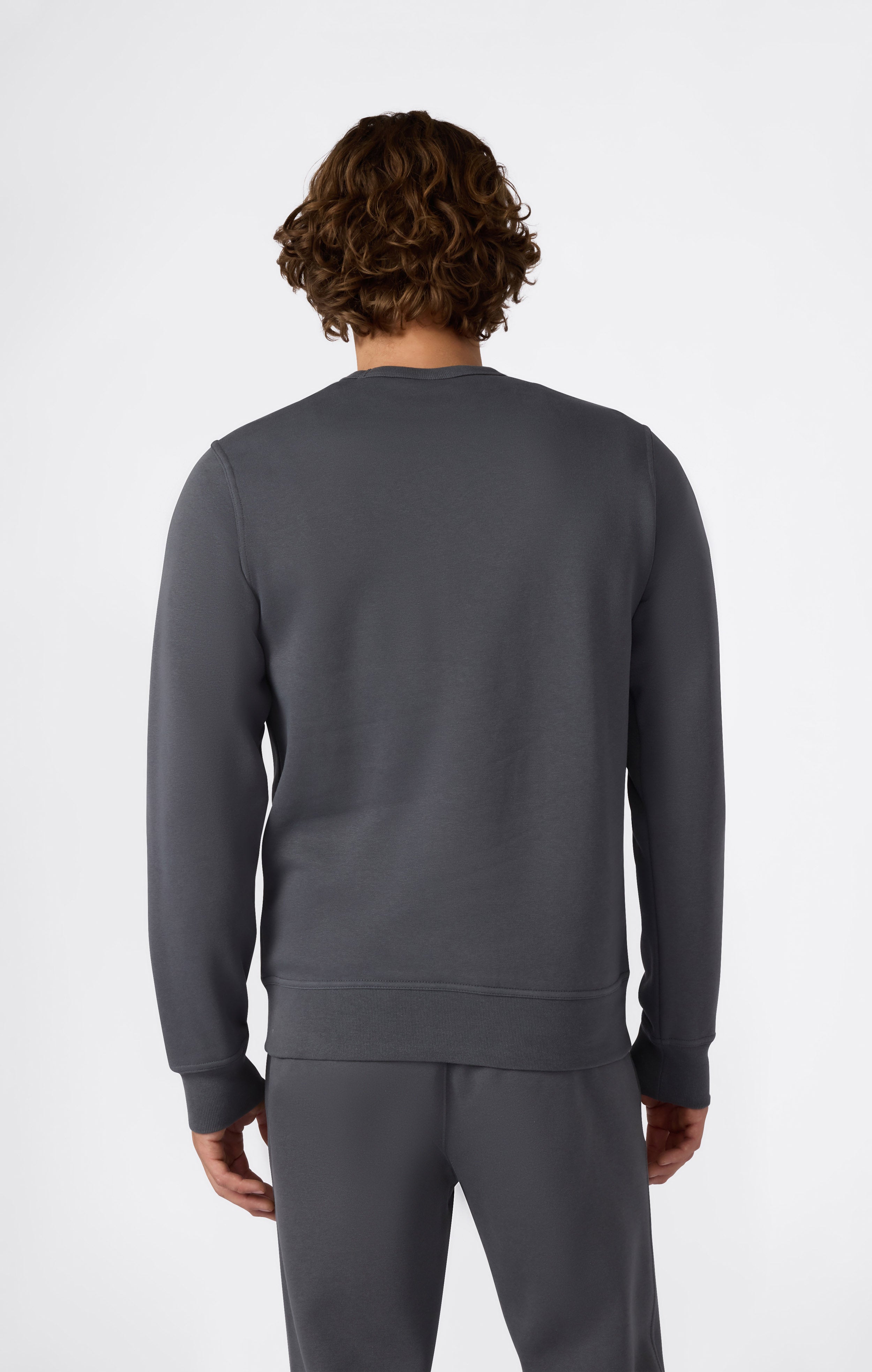 Herren Fleece-Sweatshirt mit Großem Gesticktem Logo Icons