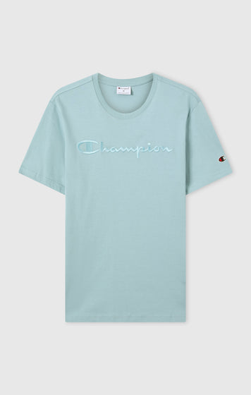 Men’s T-Shirt with Big Embroidery Logo Icons