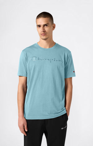 Men’s T-Shirt with Big Embroidery Logo Icons