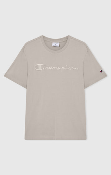 Men’s T-Shirt with Big Embroidery Logo Icons