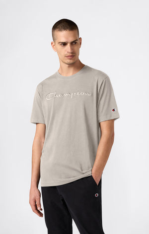Men’s T-Shirt with Big Embroidery Logo Icons