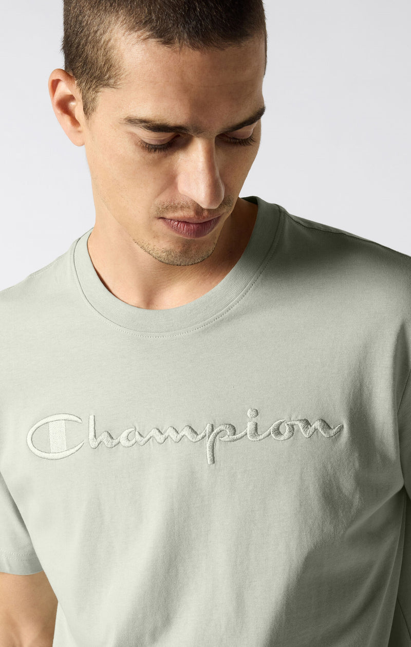 T-shirt en coton avec grand logo ton sur ton