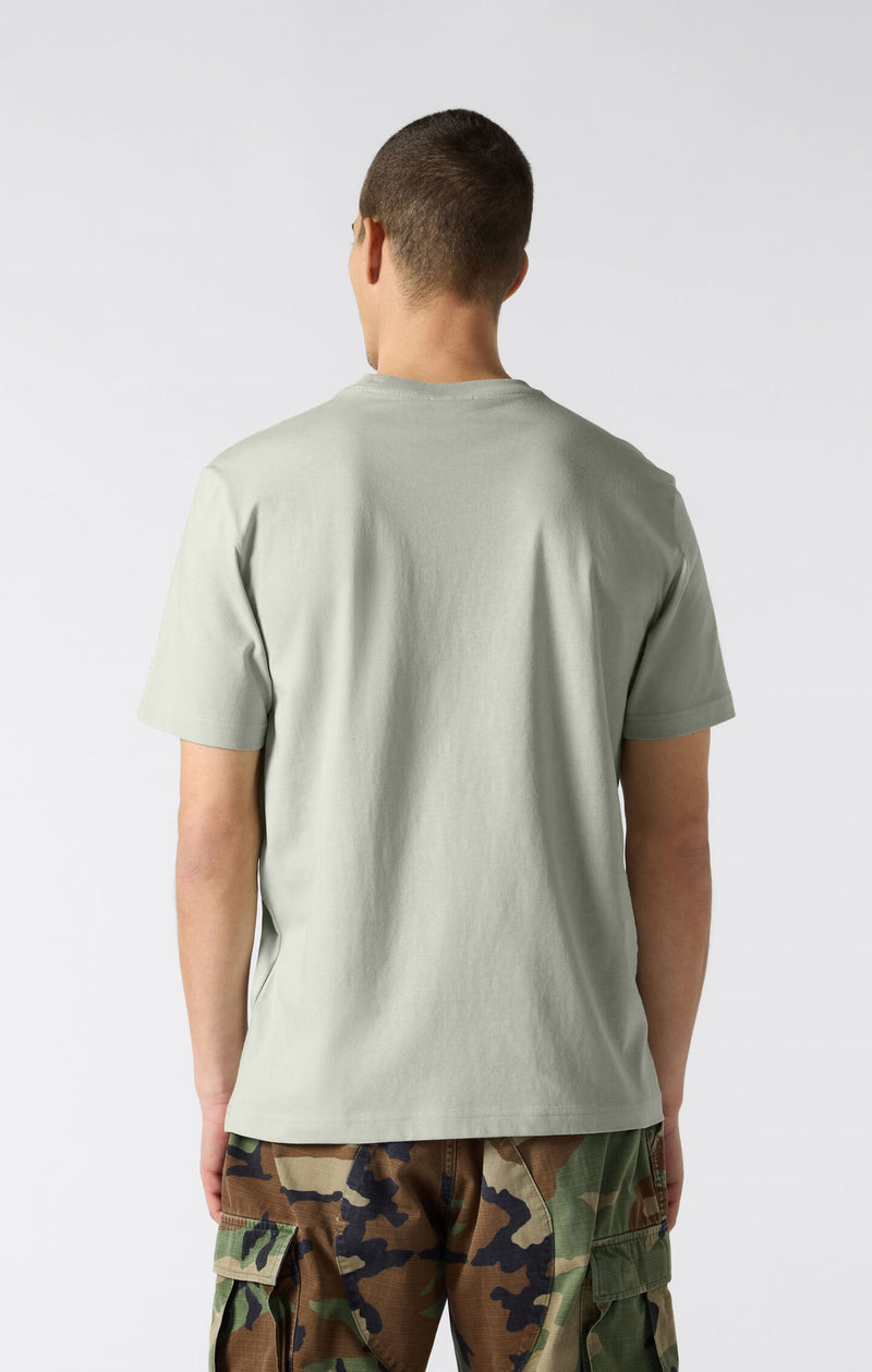 T-shirt en coton avec grand logo ton sur ton