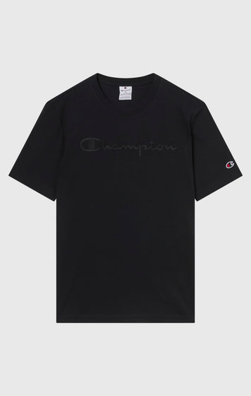 Men’s T-Shirt with Big Embroidery Logo Icons