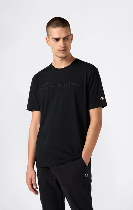 Men’s T-Shirt with Big Embroidery Logo Icons