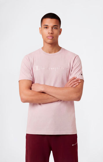 Herren T-Shirt Mit Großem Gesticktem Logo Icons