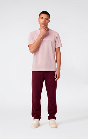 Men’s T-Shirt with Big Embroidery Logo Icons