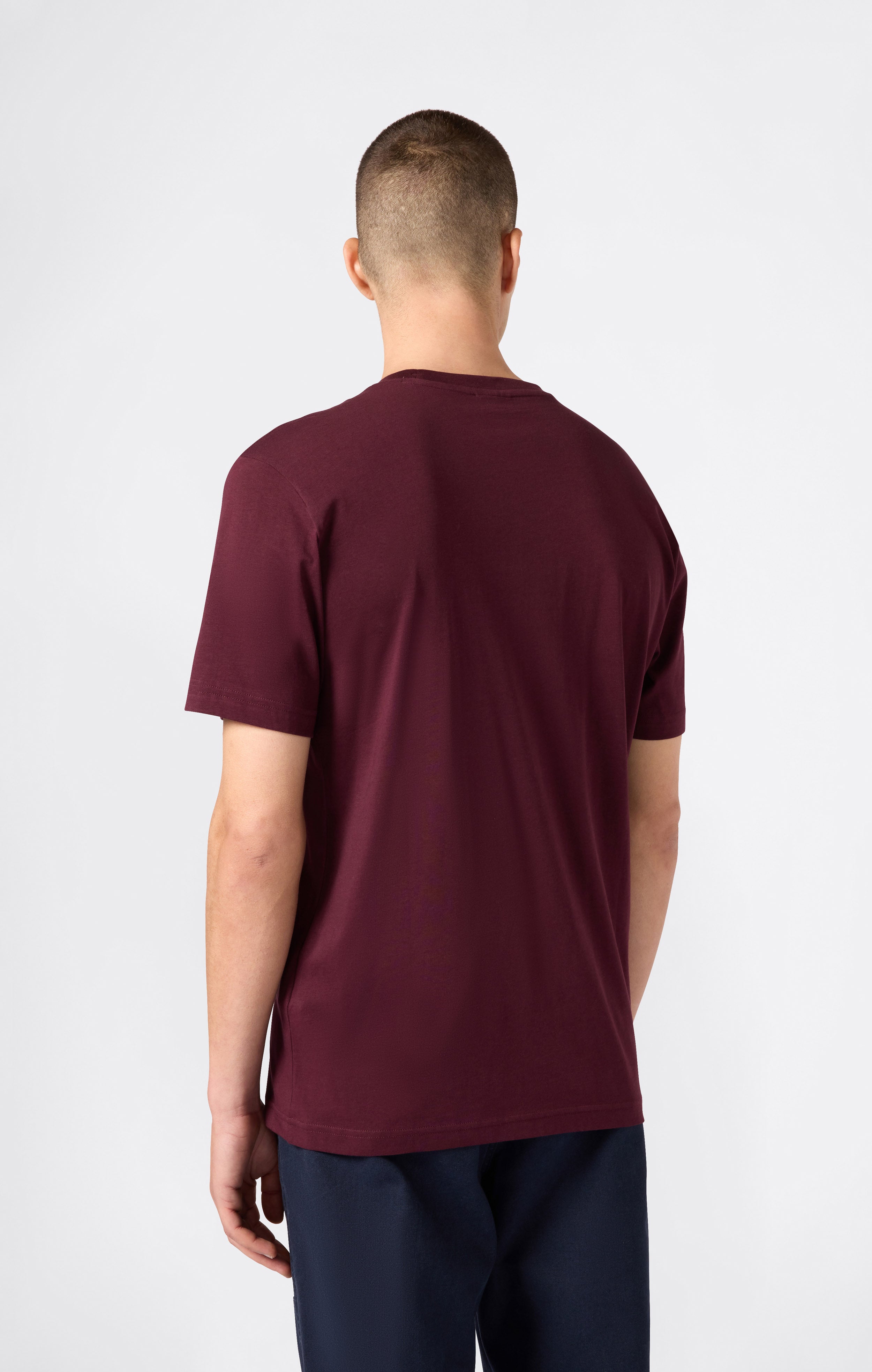 Men’s T-Shirt with Big Embroidery Logo Icons