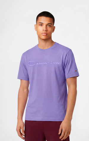 Men’s T-Shirt with Big Embroidery Logo Icons