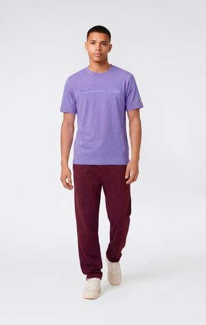 Men’s T-Shirt with Big Embroidery Logo Icons