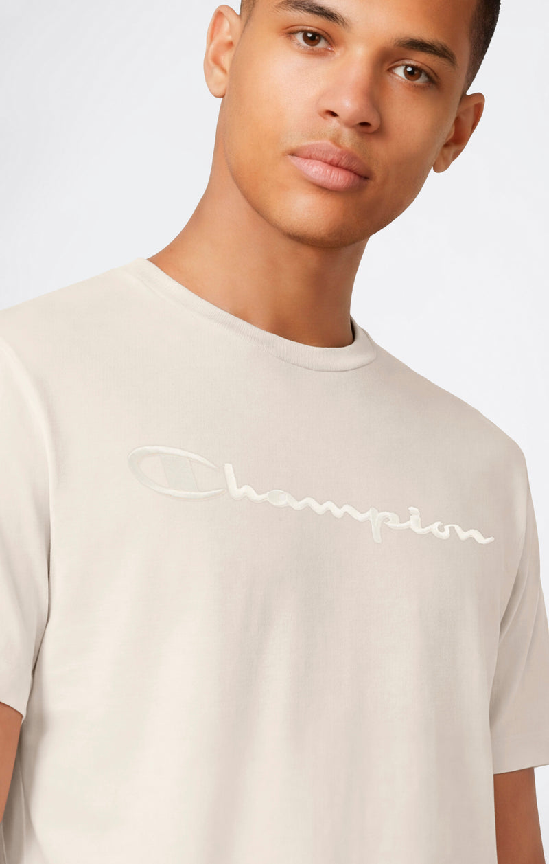 Men’s T-Shirt with Big Embroidery Logo Icons