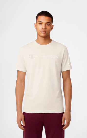 Camiseta Hombre Con Logo Bordado Grande Icons