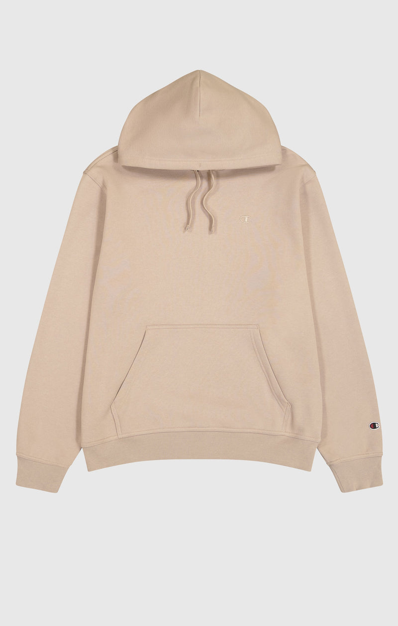 Sudadera con capucha de felpa con logotipo a tono