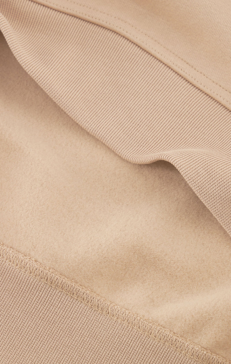 Sudadera con capucha de felpa con logotipo a tono