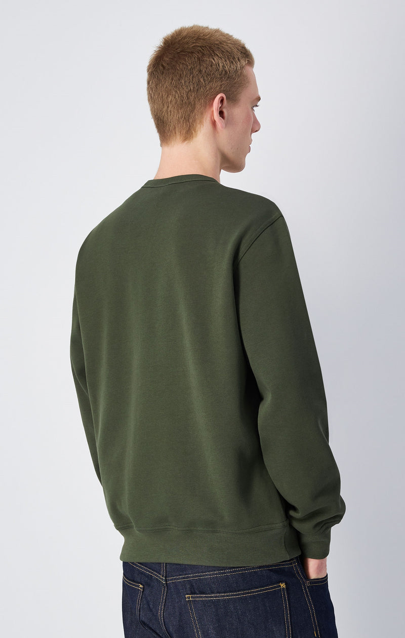 Sweatshirt aus Fleece-Stoff mit Ton-in-Ton C-Logo