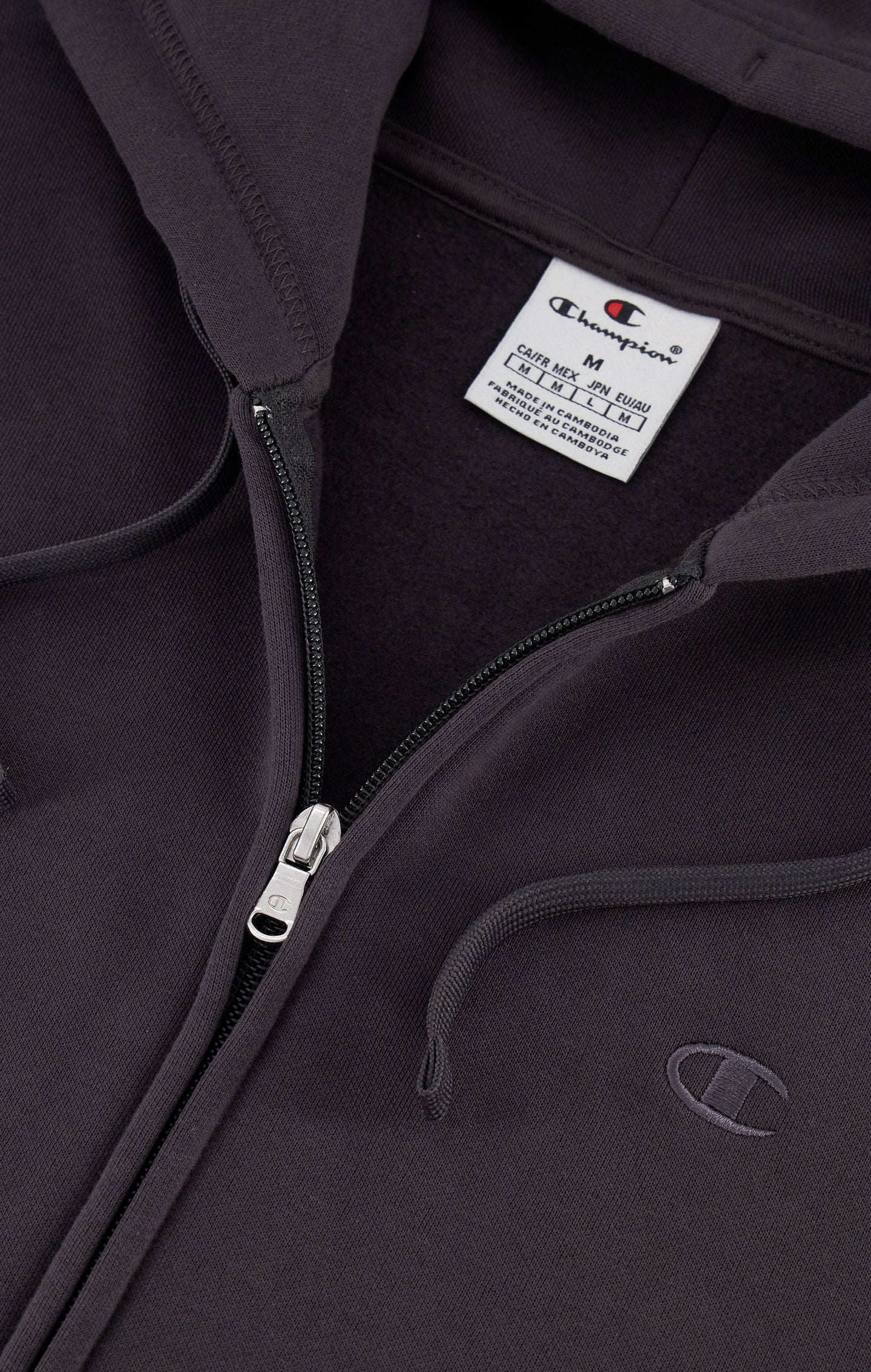 Tonal C Logo Full Zip Hoodie