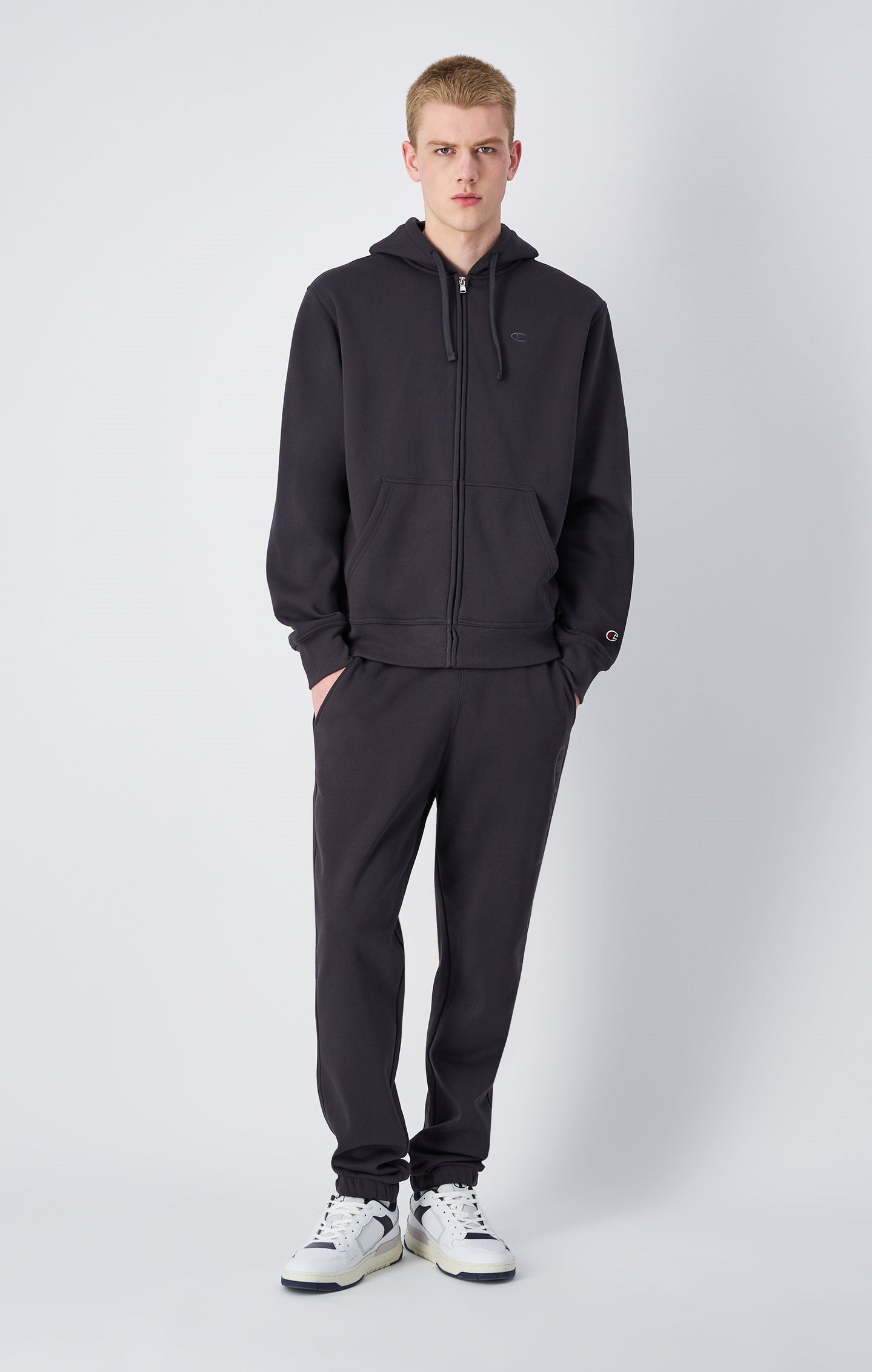 Tonal C Logo Full Zip Hoodie