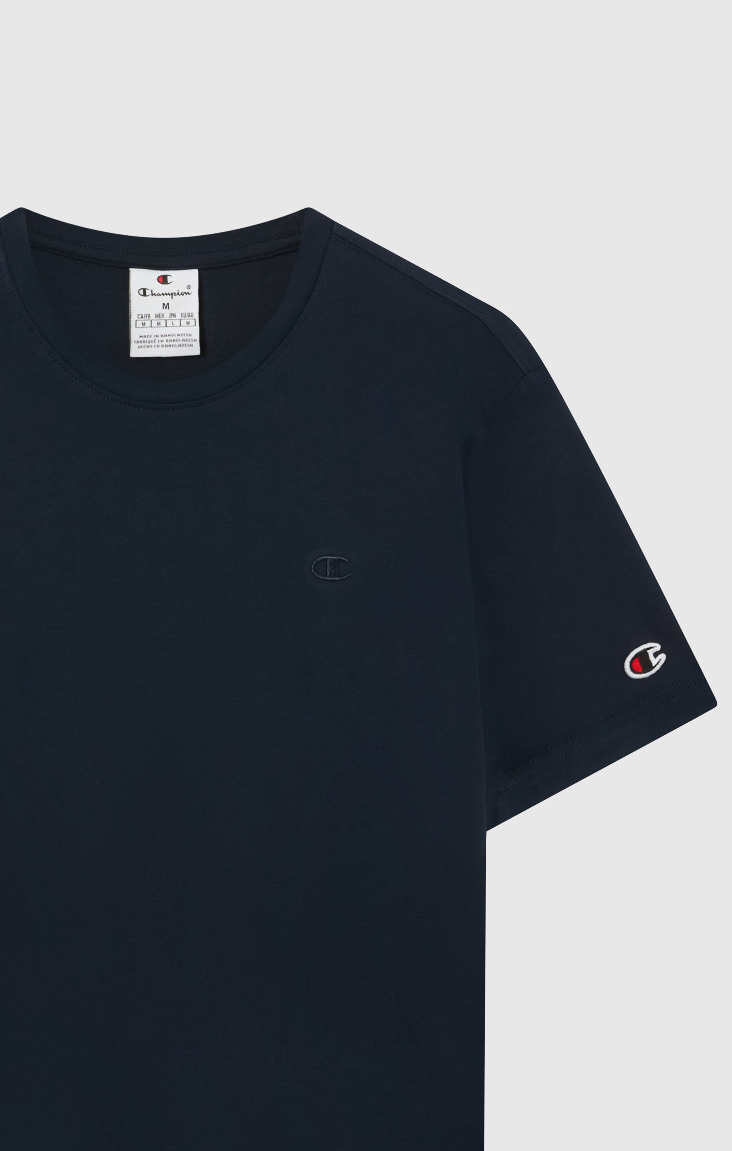Men’s T-Shirt with Small C Embroidery Logo Icons