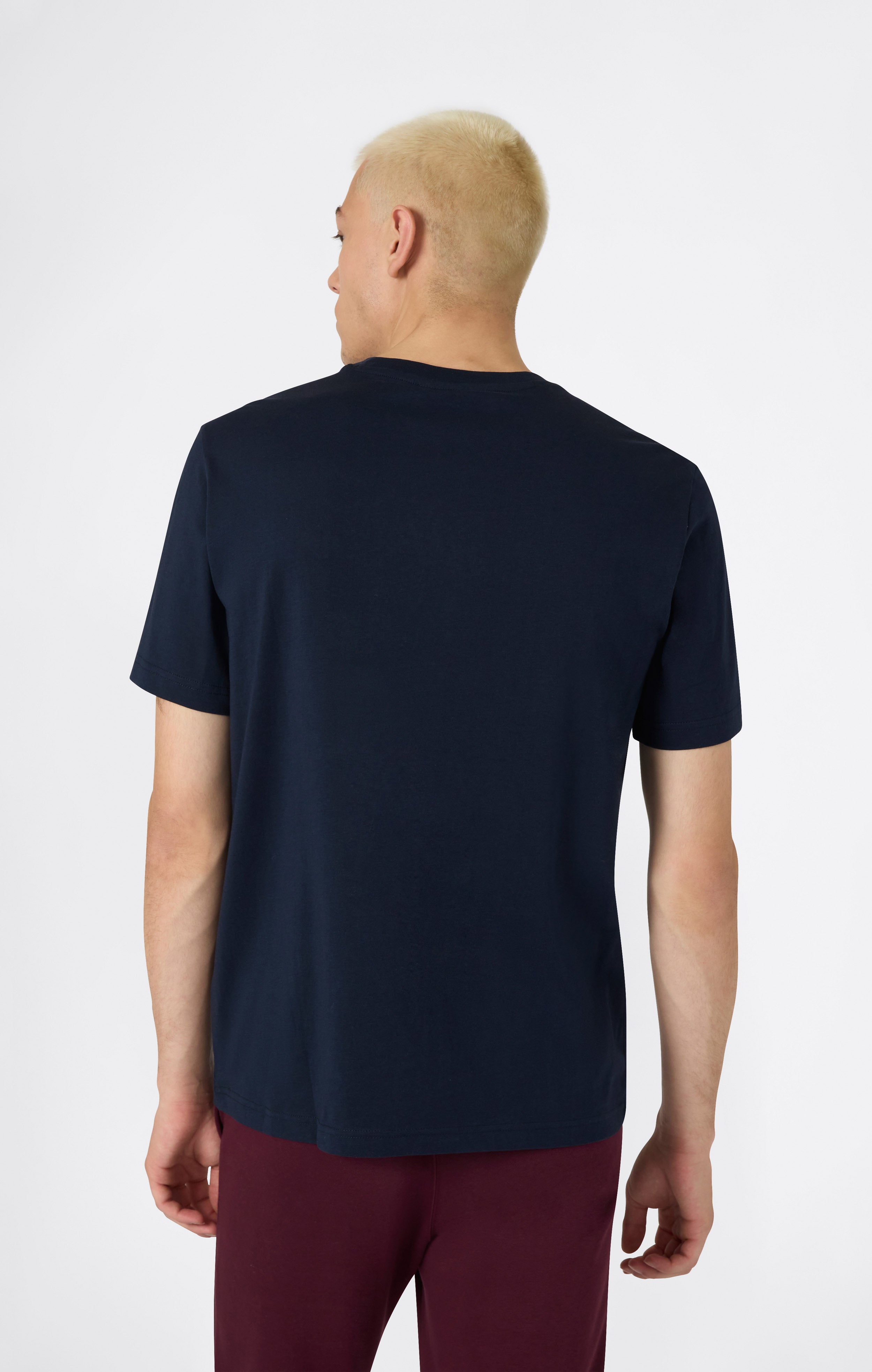 Men’s T-Shirt with Small C Embroidery Logo Icons