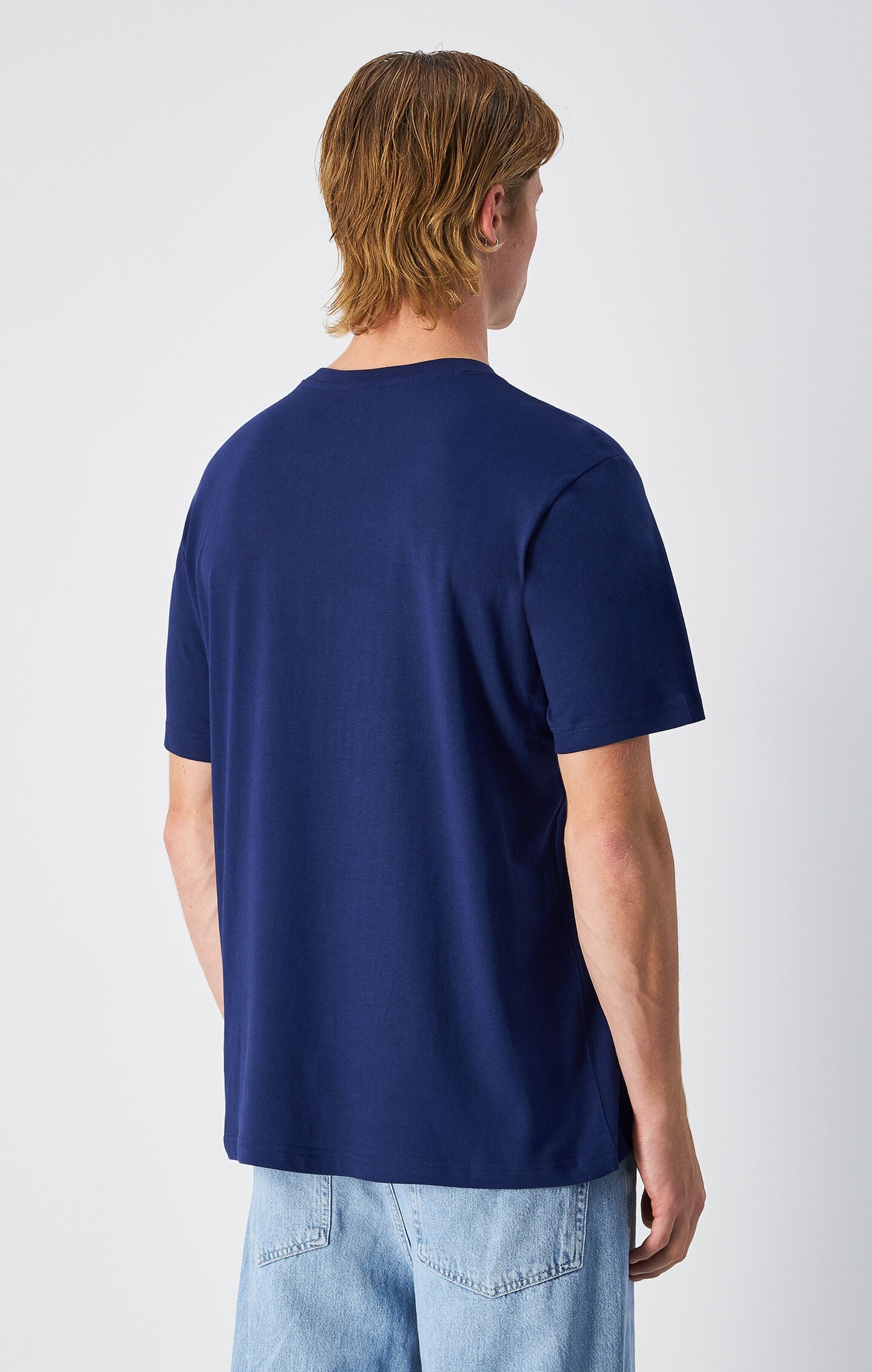 T-shirt à col rond avec logo ton sur ton