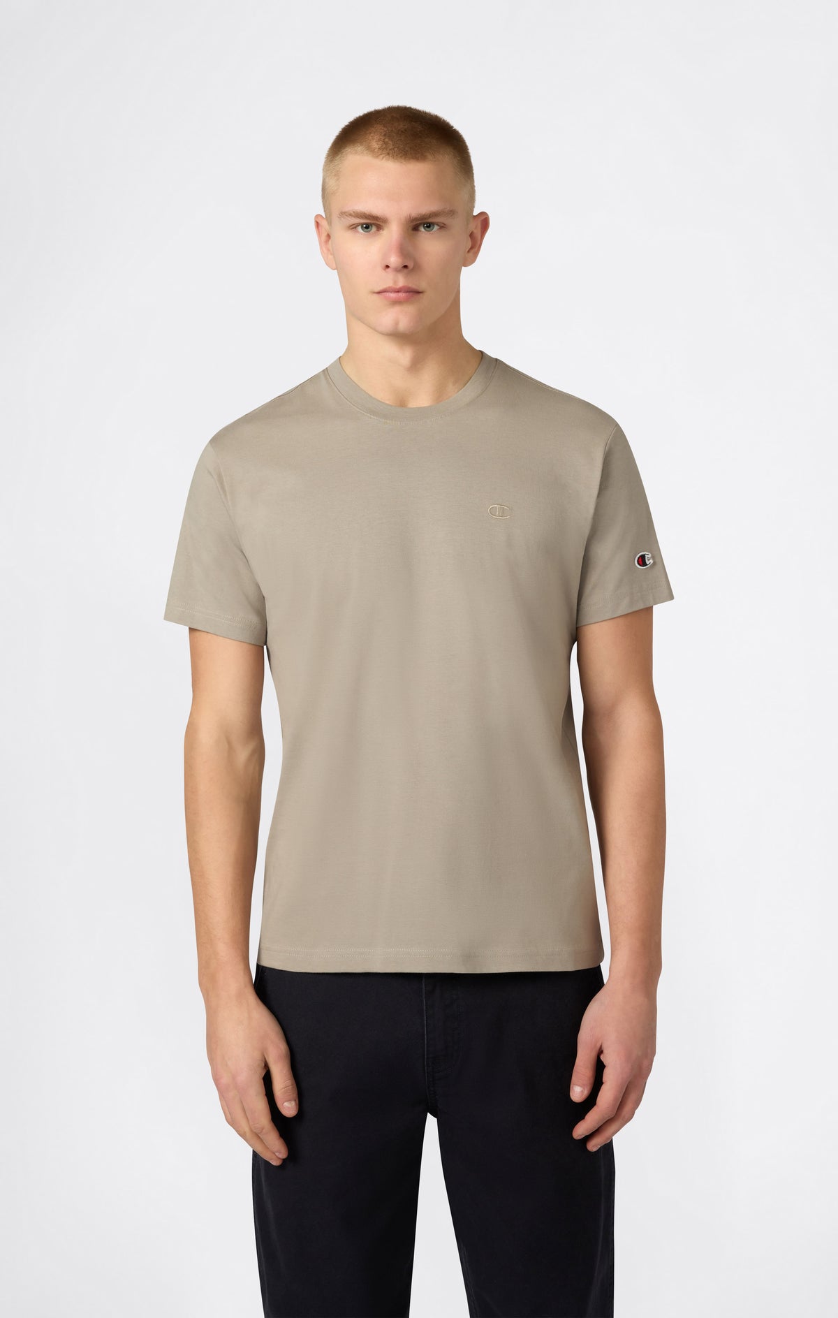 Camiseta Hombre Con Pequeño Logo C Bordado Icons