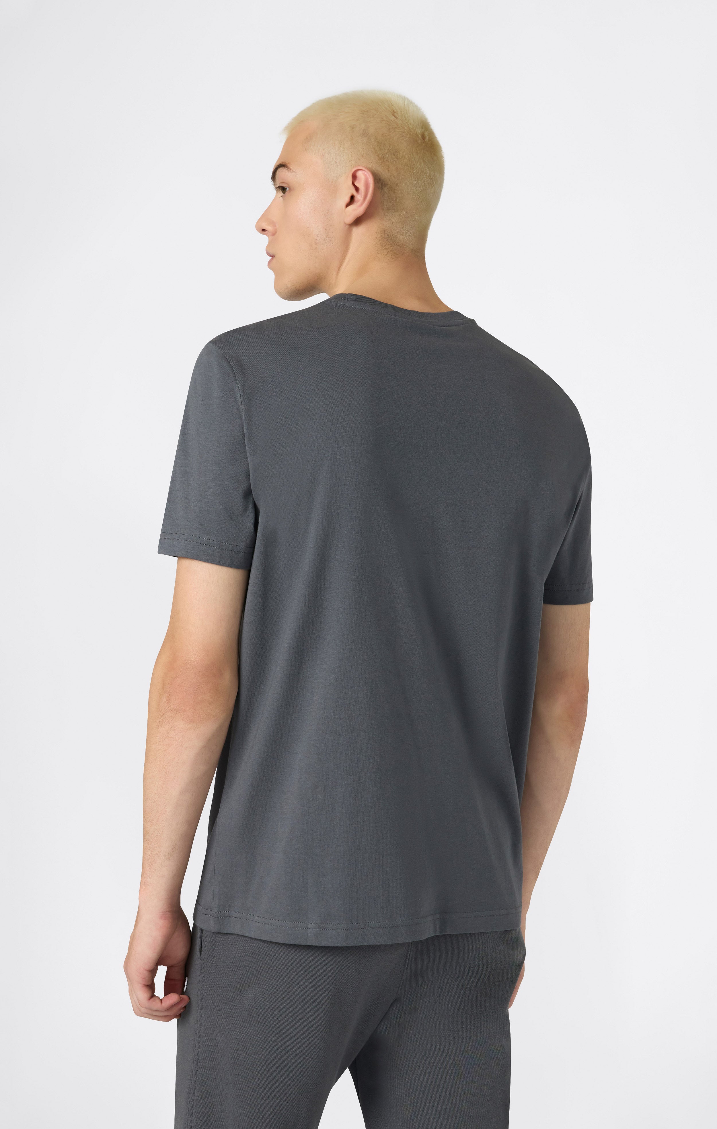 Men’s T-Shirt with Small C Embroidery Logo Icons