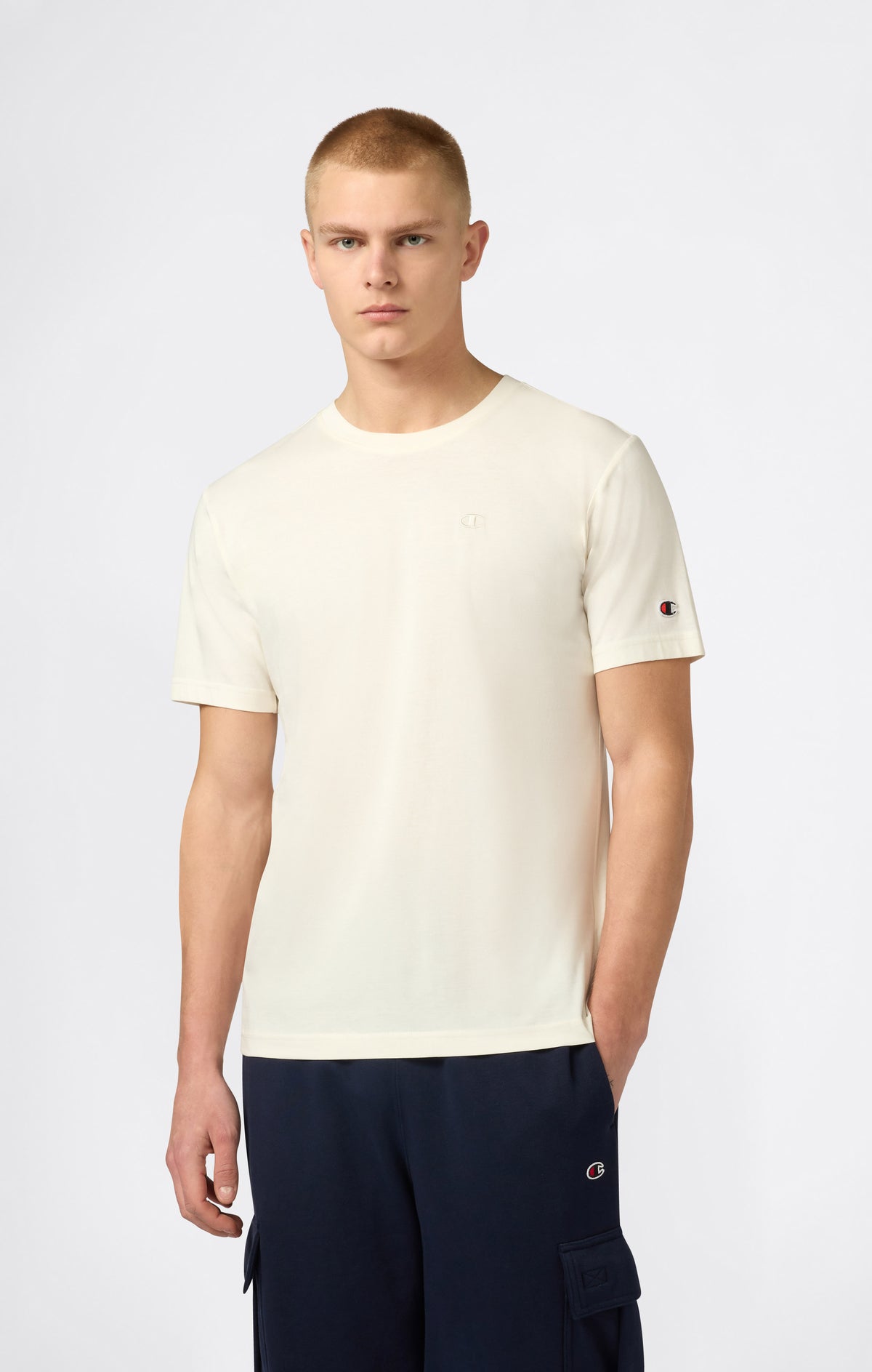 Herren T-Shirt Mit Kleinem C Gesticktem Logo Icons