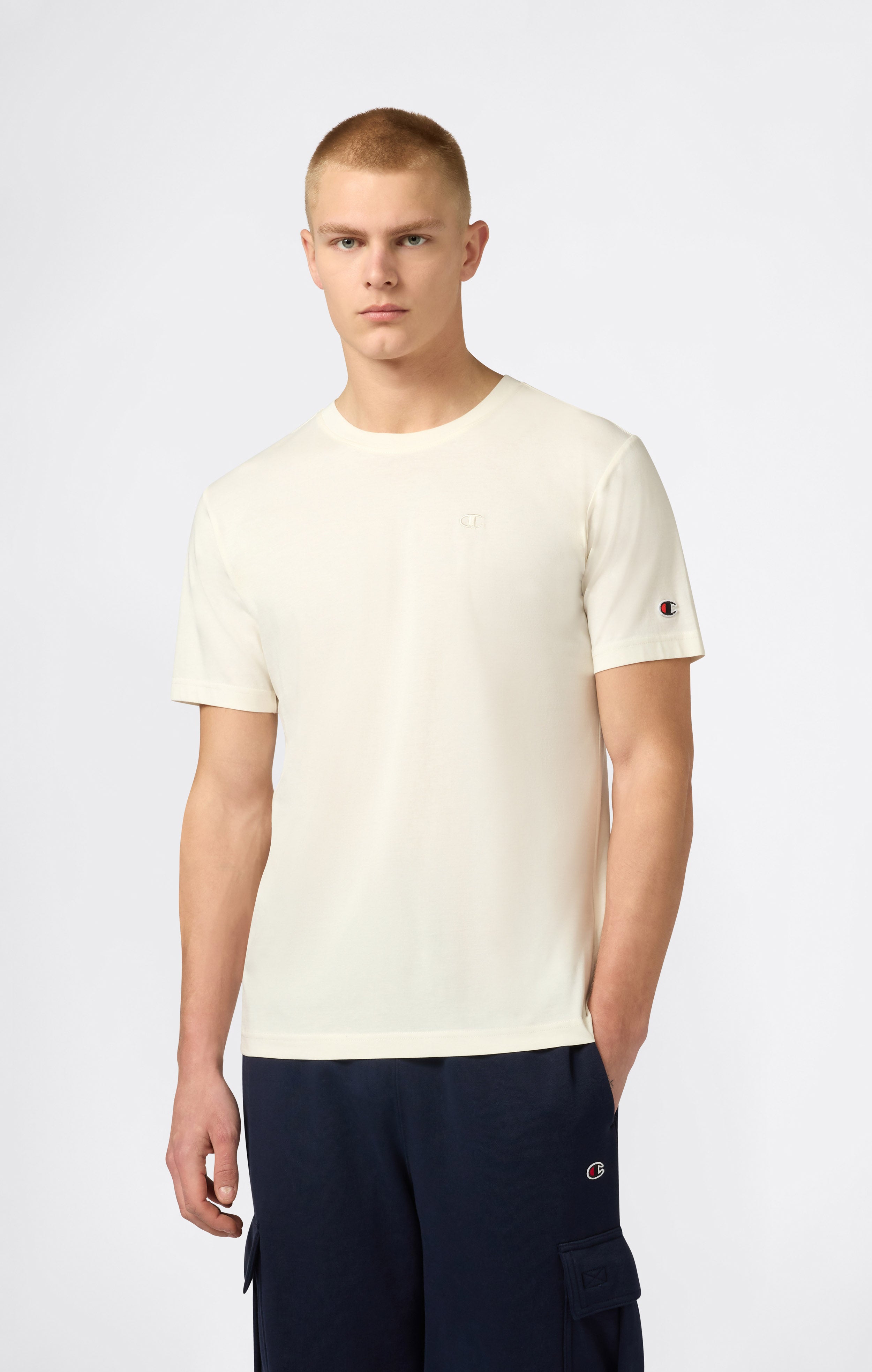 Herren T-Shirt Mit Kleinem C Gesticktem Logo Icons