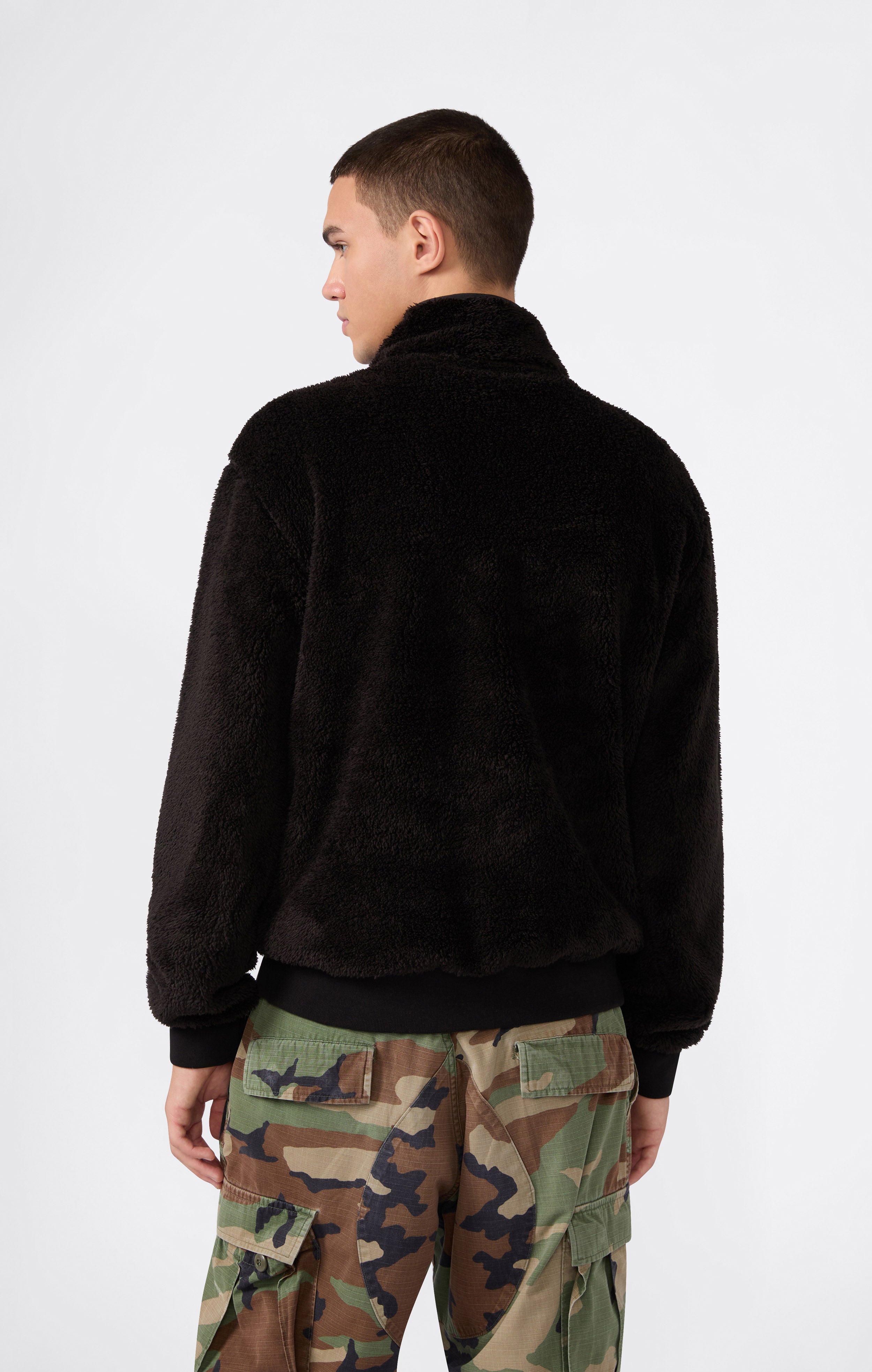 Herren Polar Teddy Half-Zip Top