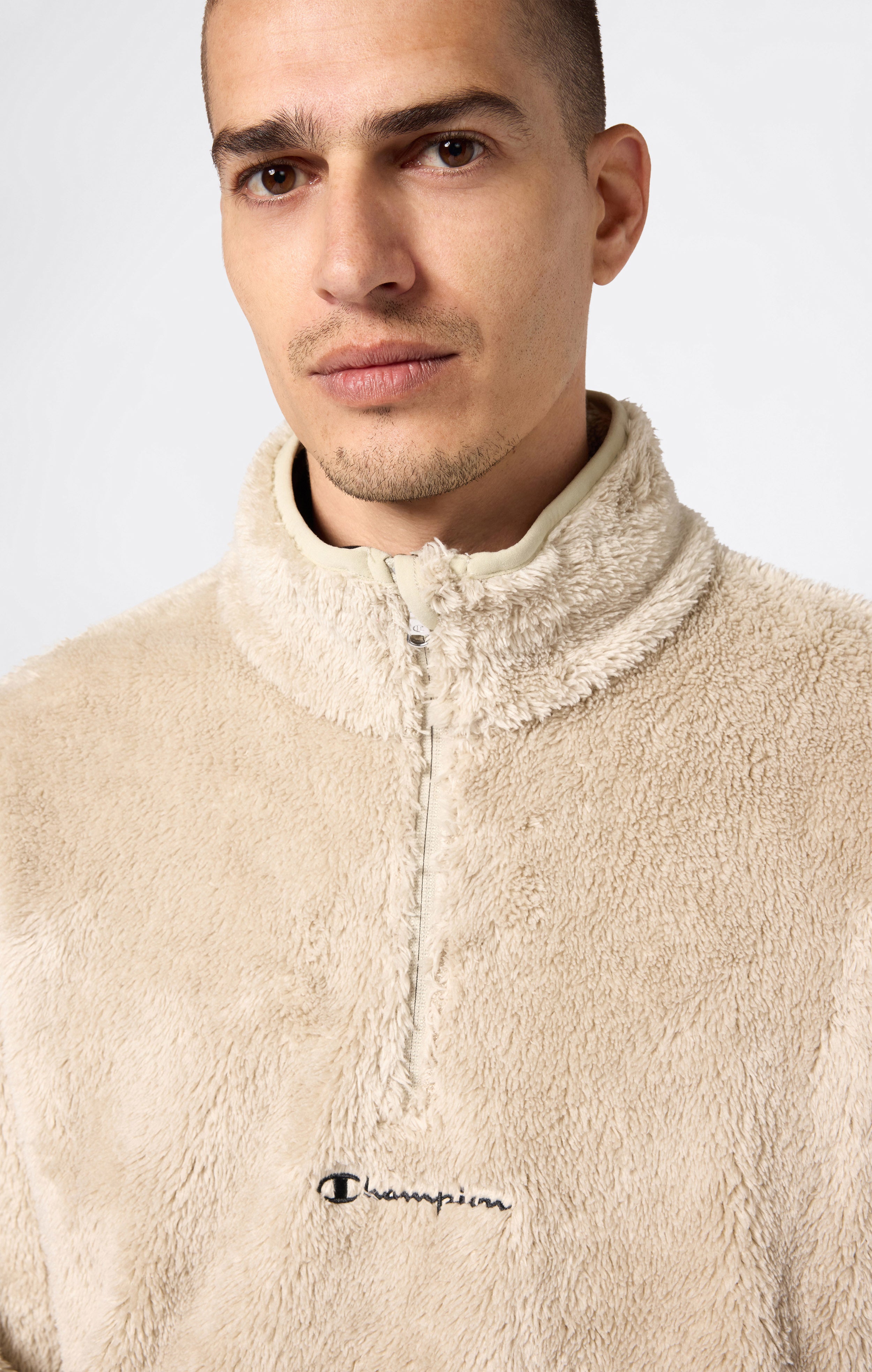 Men’s Half Zip Polar Teddy Top