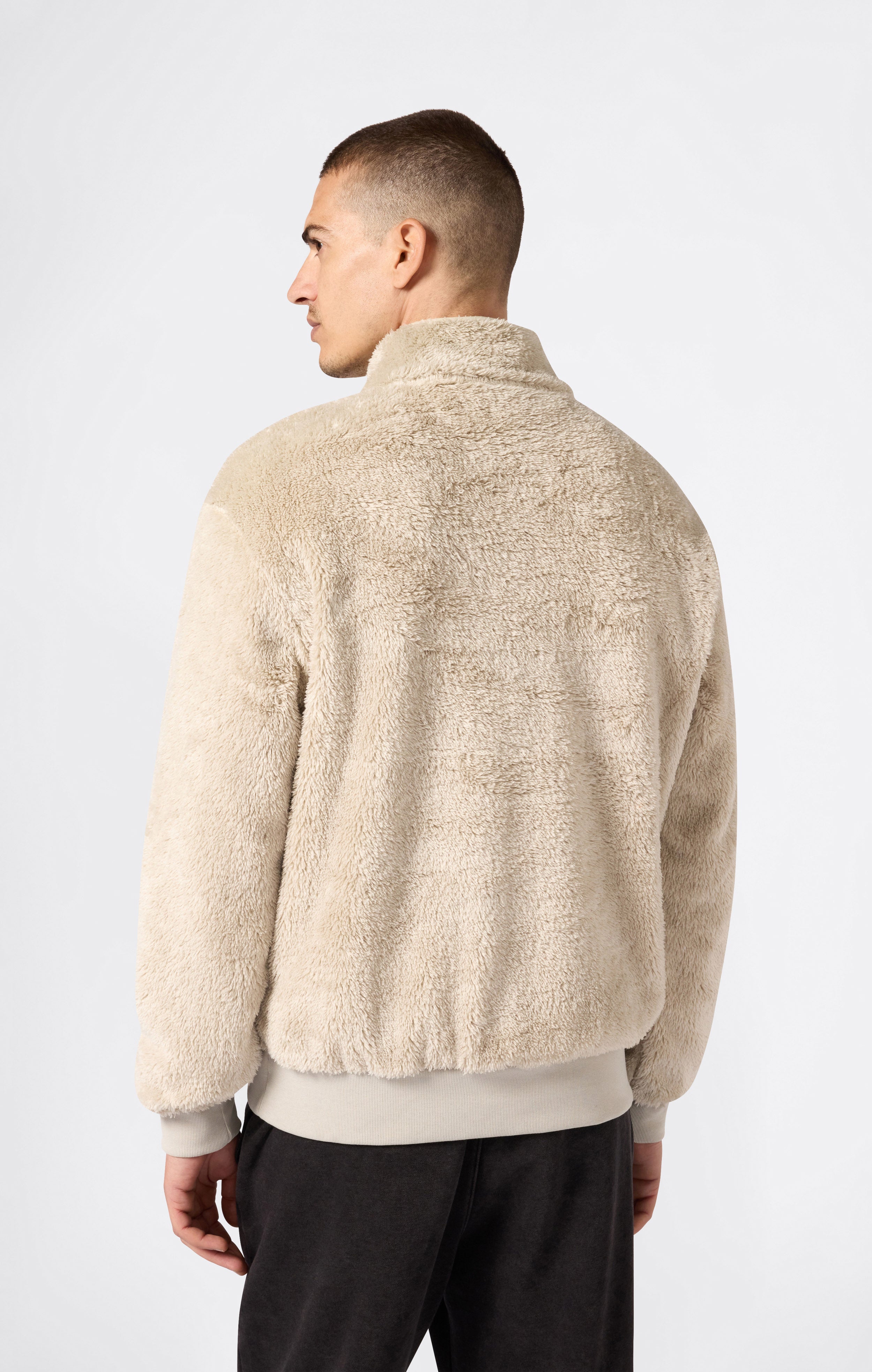 Men’s Half Zip Polar Teddy Top