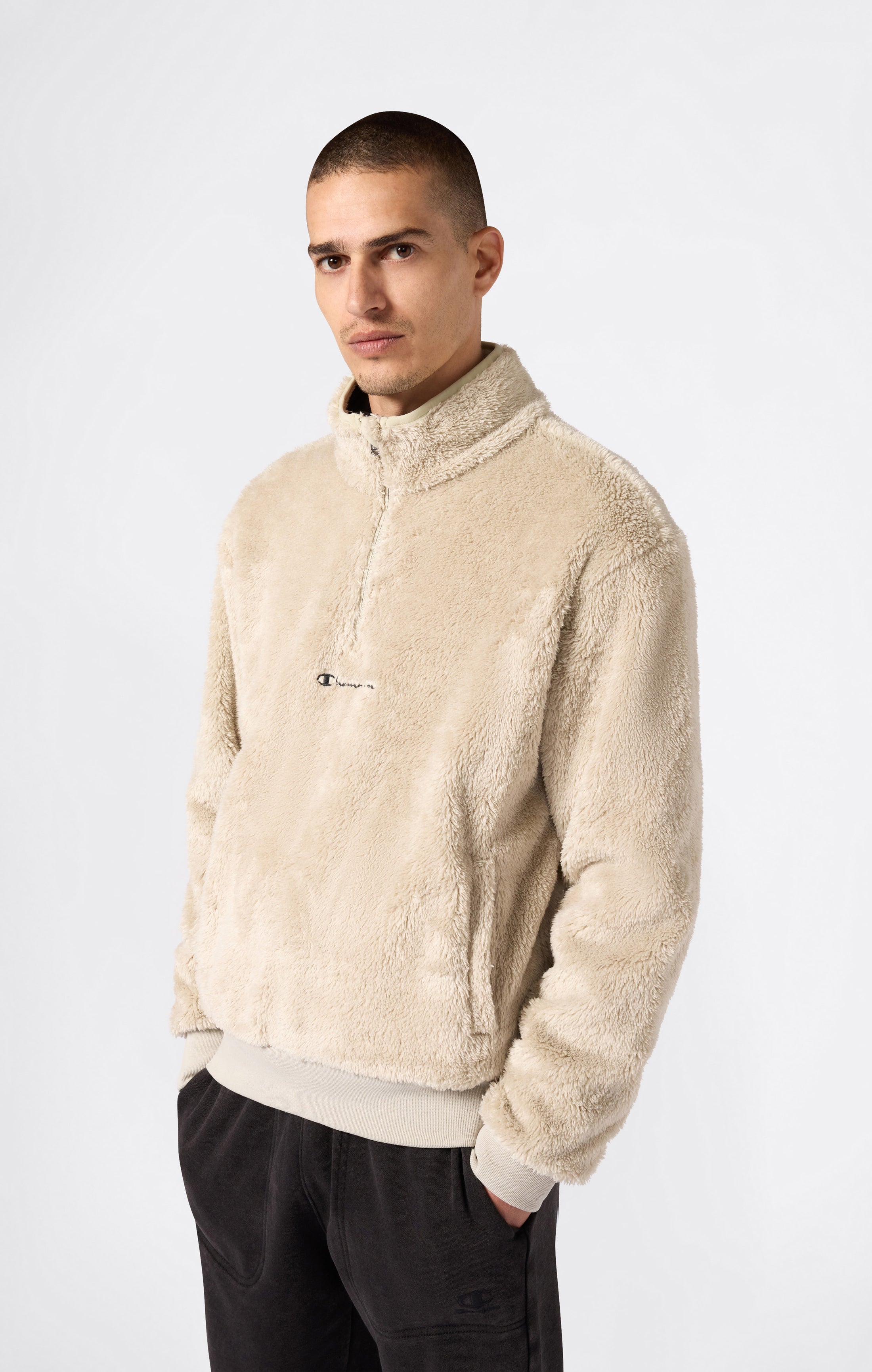 Haut Polar Teddy Zippé 1/2 Homme