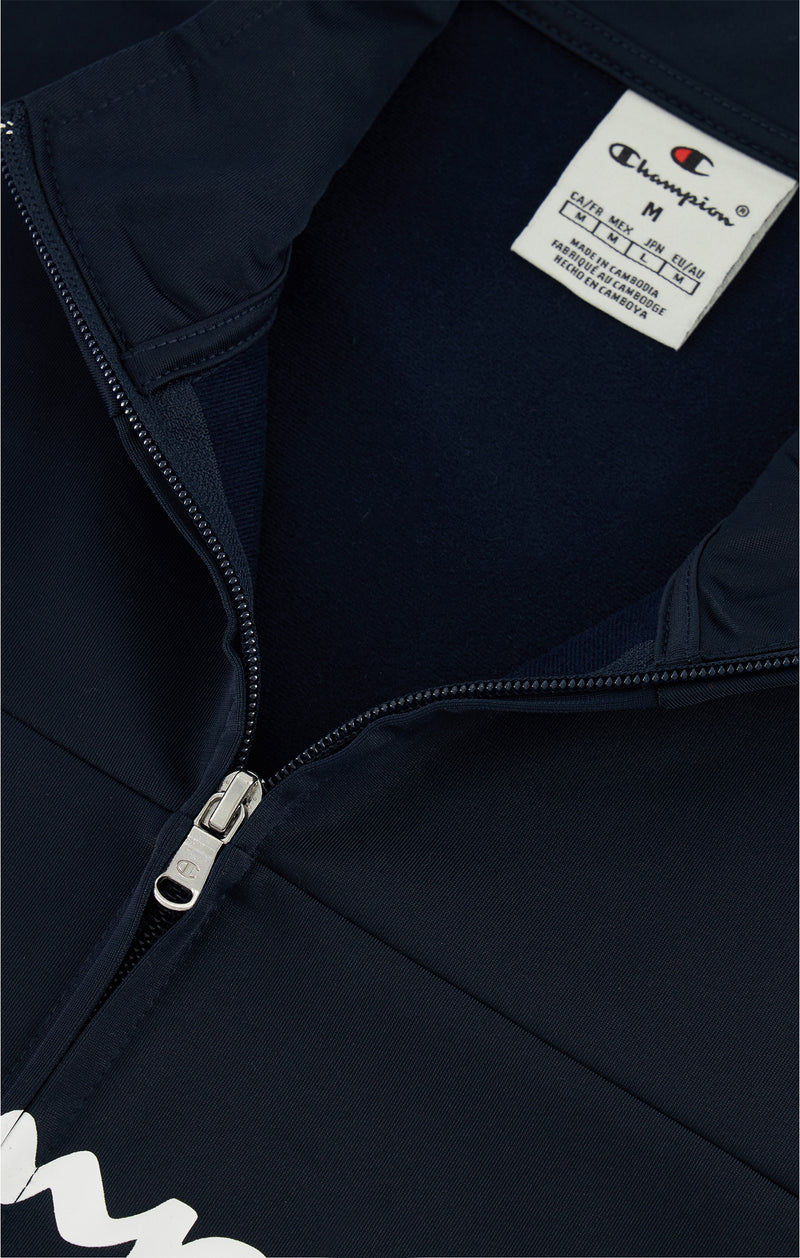 Tuta con cerniera con logo grande