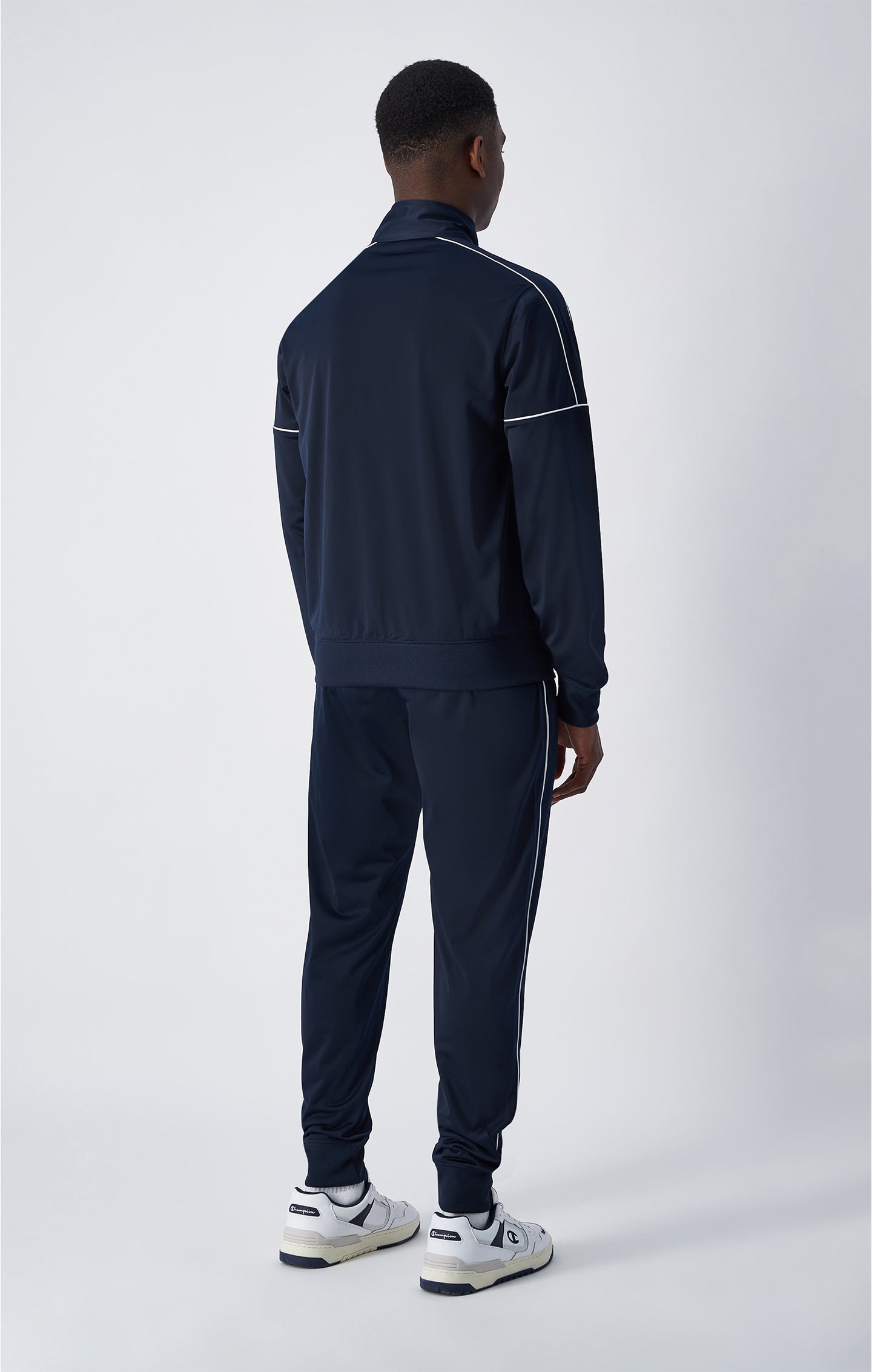 Tuta con cerniera con logo grande