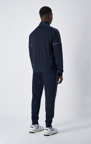 Tuta con cerniera con logo grande