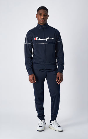 Tuta con cerniera con logo grande