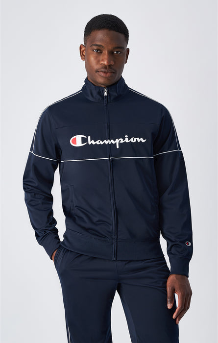 Tuta con cerniera con logo grande