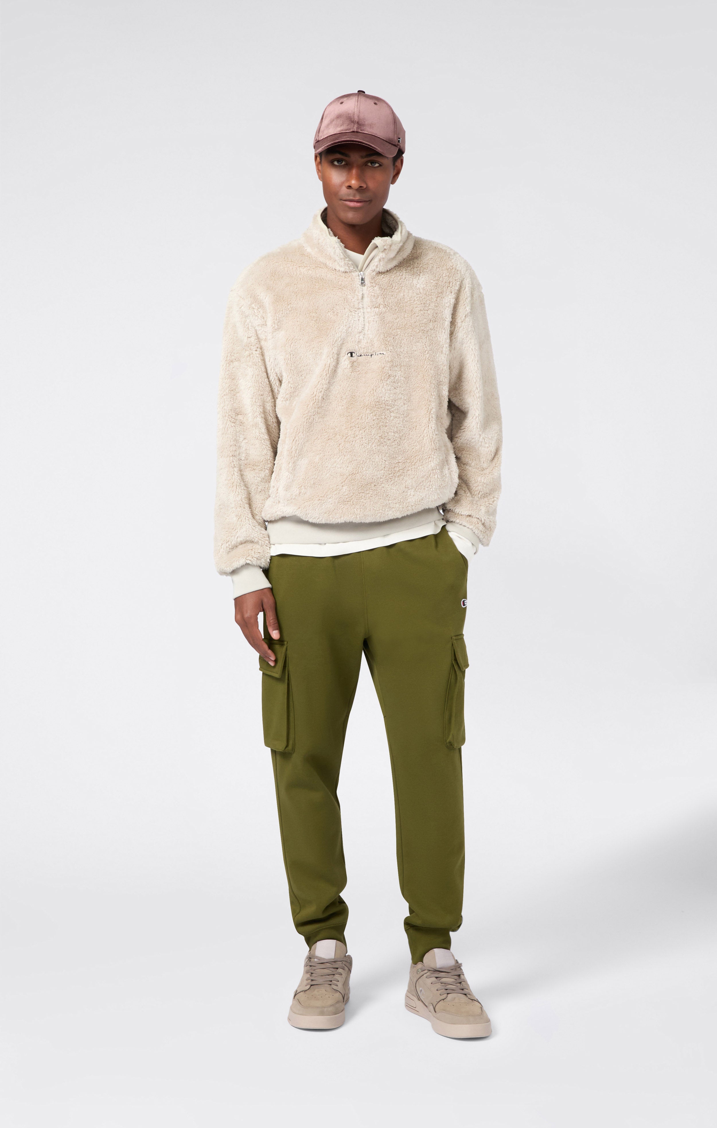 Herren Fleece-Hose mit Rippbündchen Icons