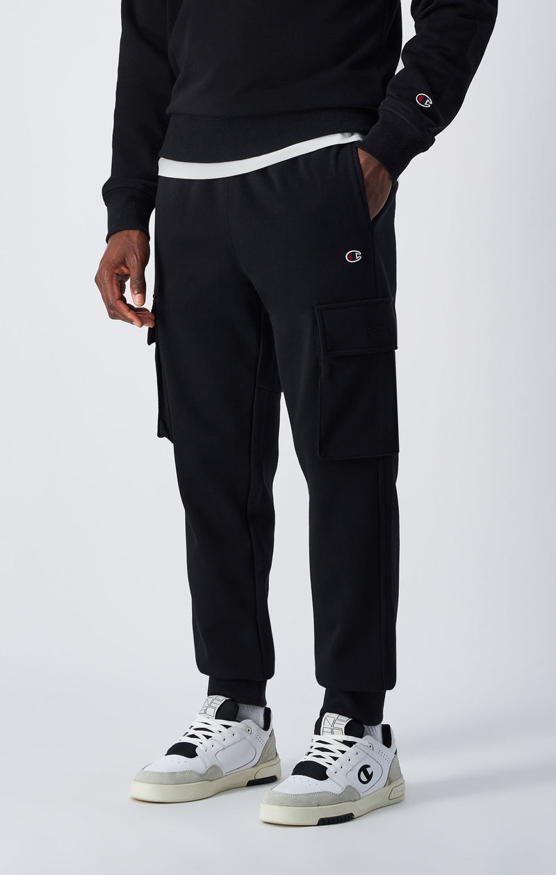 Pantaloni joggers cargo in felpa