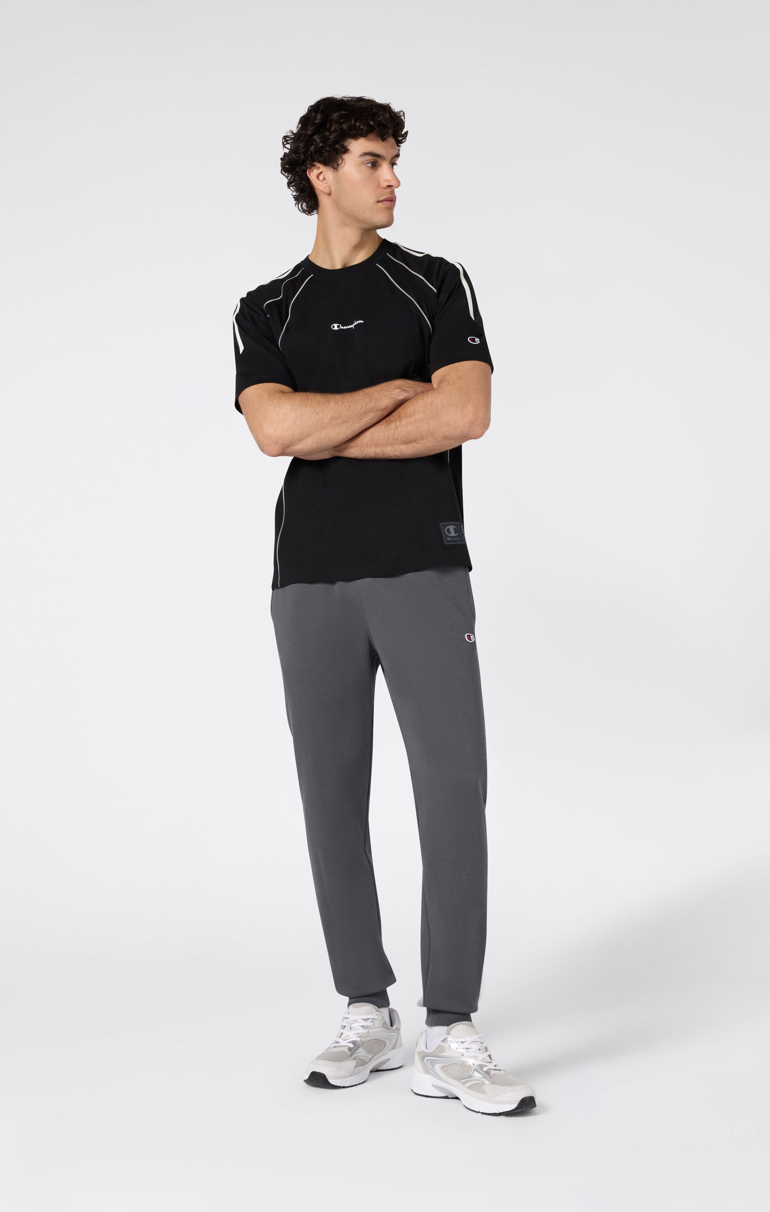 Men’s Rib Cuff Slim Fit Fleece Joggers Icons