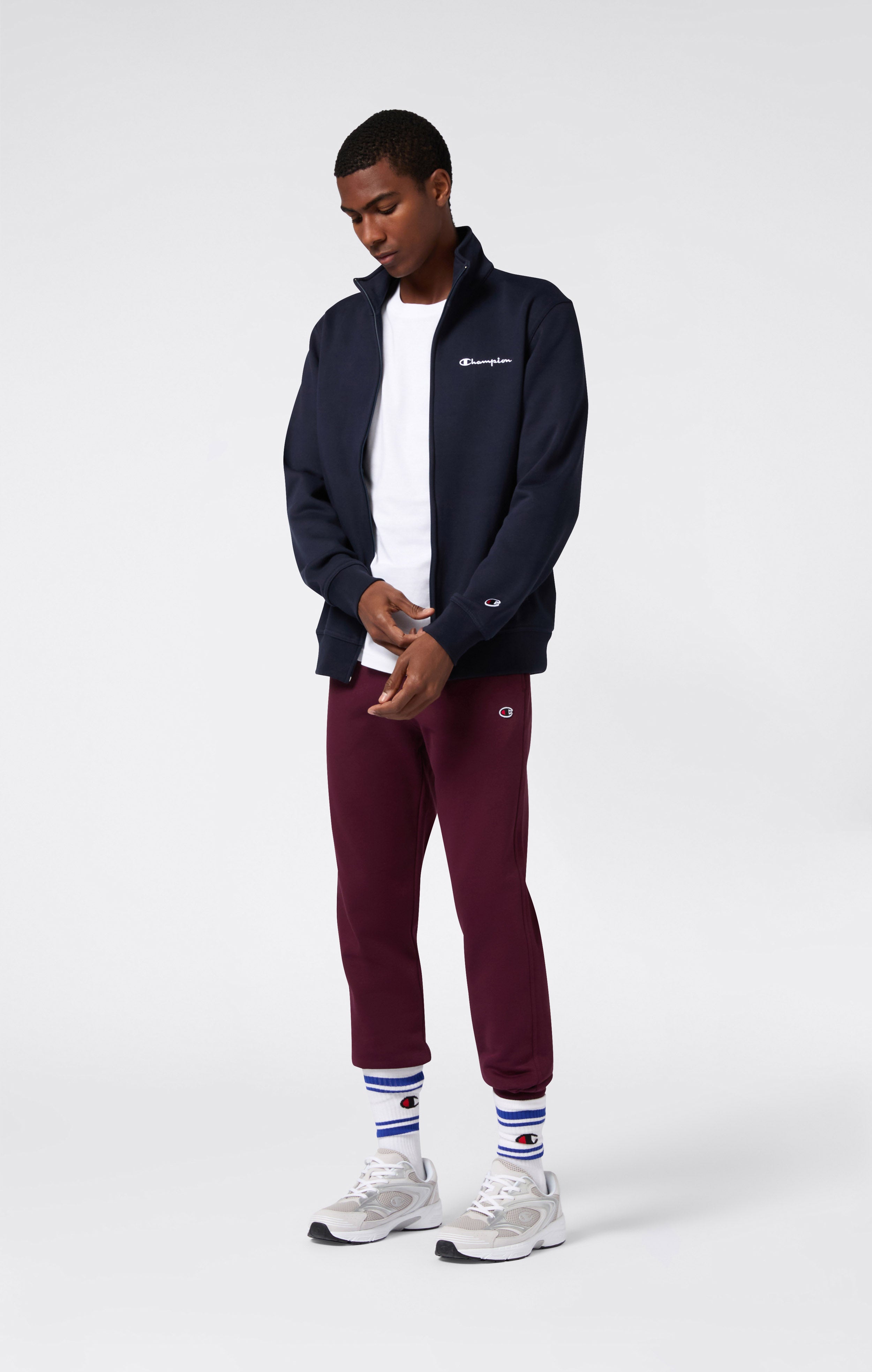 Men’s Rib Cuff Slim Fit Fleece Joggers Icons