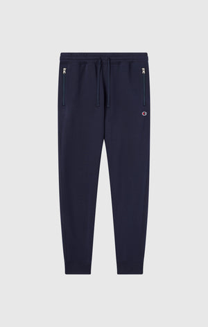 Pantalón Slim Fit de Felpa para Hombre con Puños e Interior Afelpado Icons