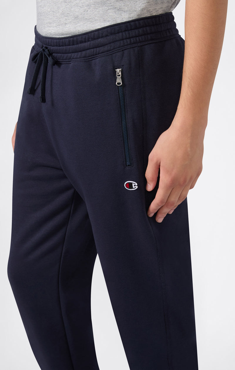 Pantalón Slim Fit de Felpa para Hombre con Puños e Interior Afelpado Icons