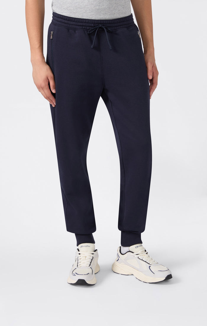 Pantalón Slim Fit de Felpa para Hombre con Puños e Interior Afelpado Icons