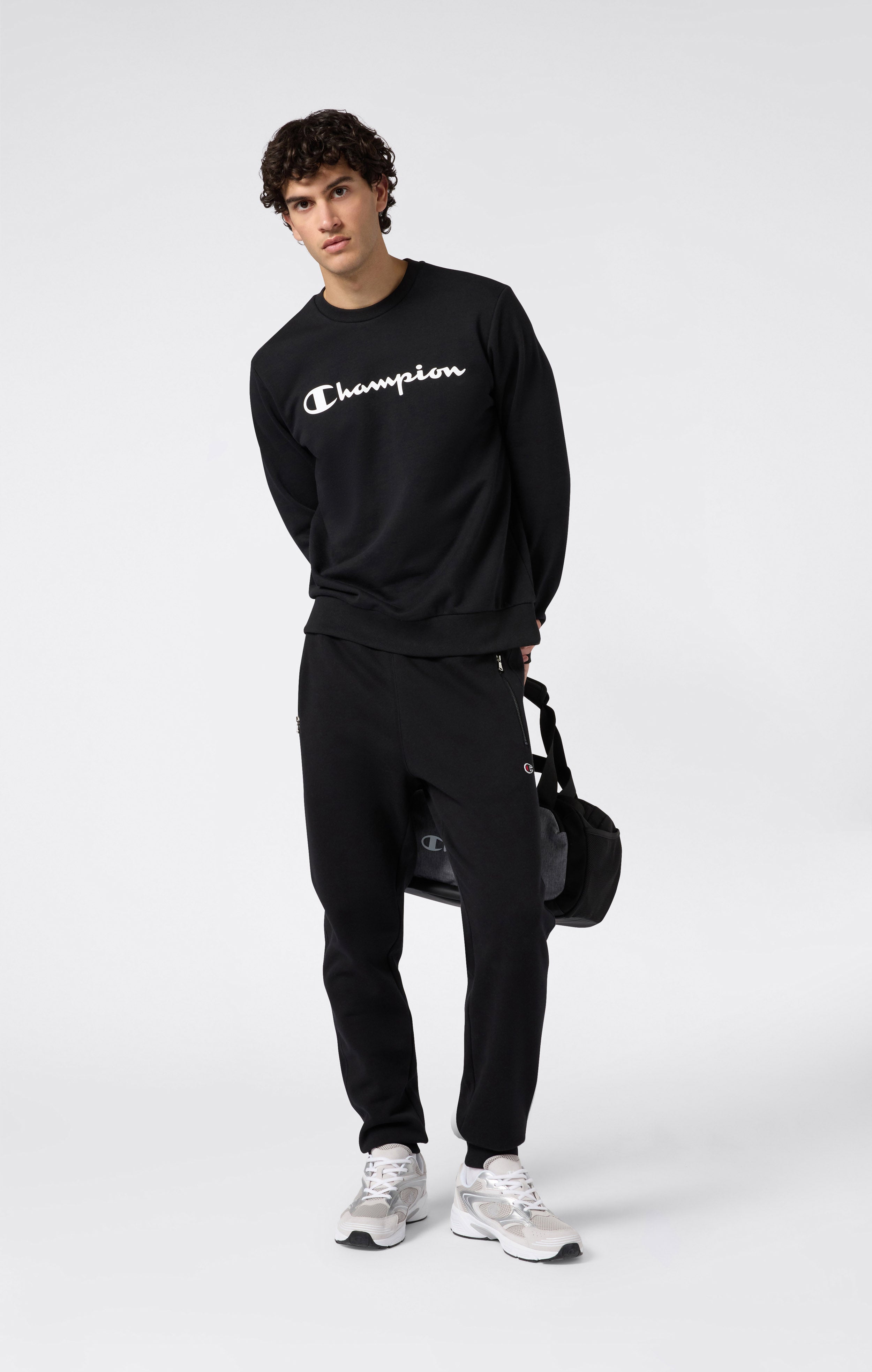 Men’s Slim Fit Fleece Pants with Cuffs and Brushed Interior Icons