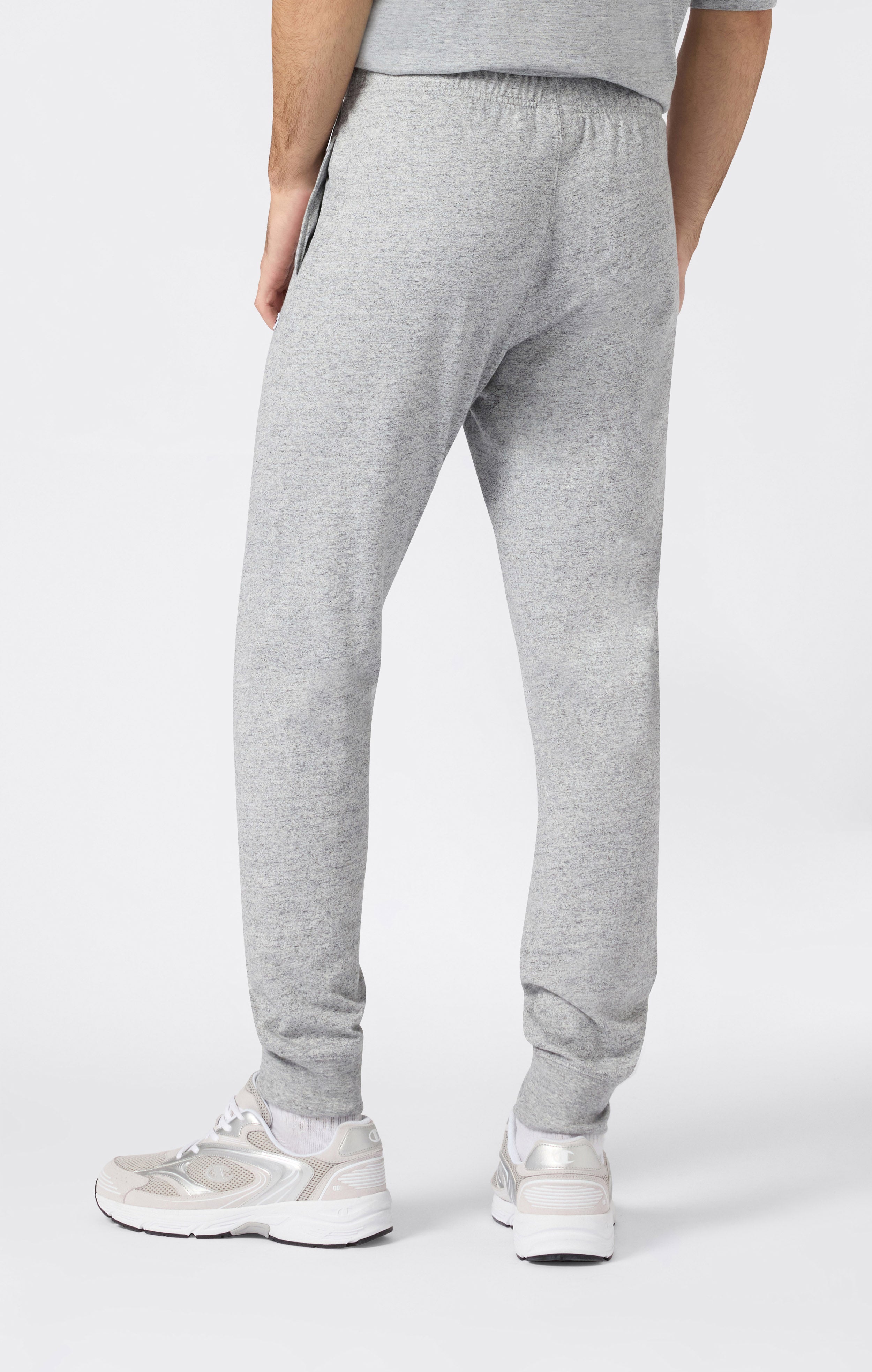 Men's Icons Slim Fit Rib Cuff Light Pants with Embroidered Logo